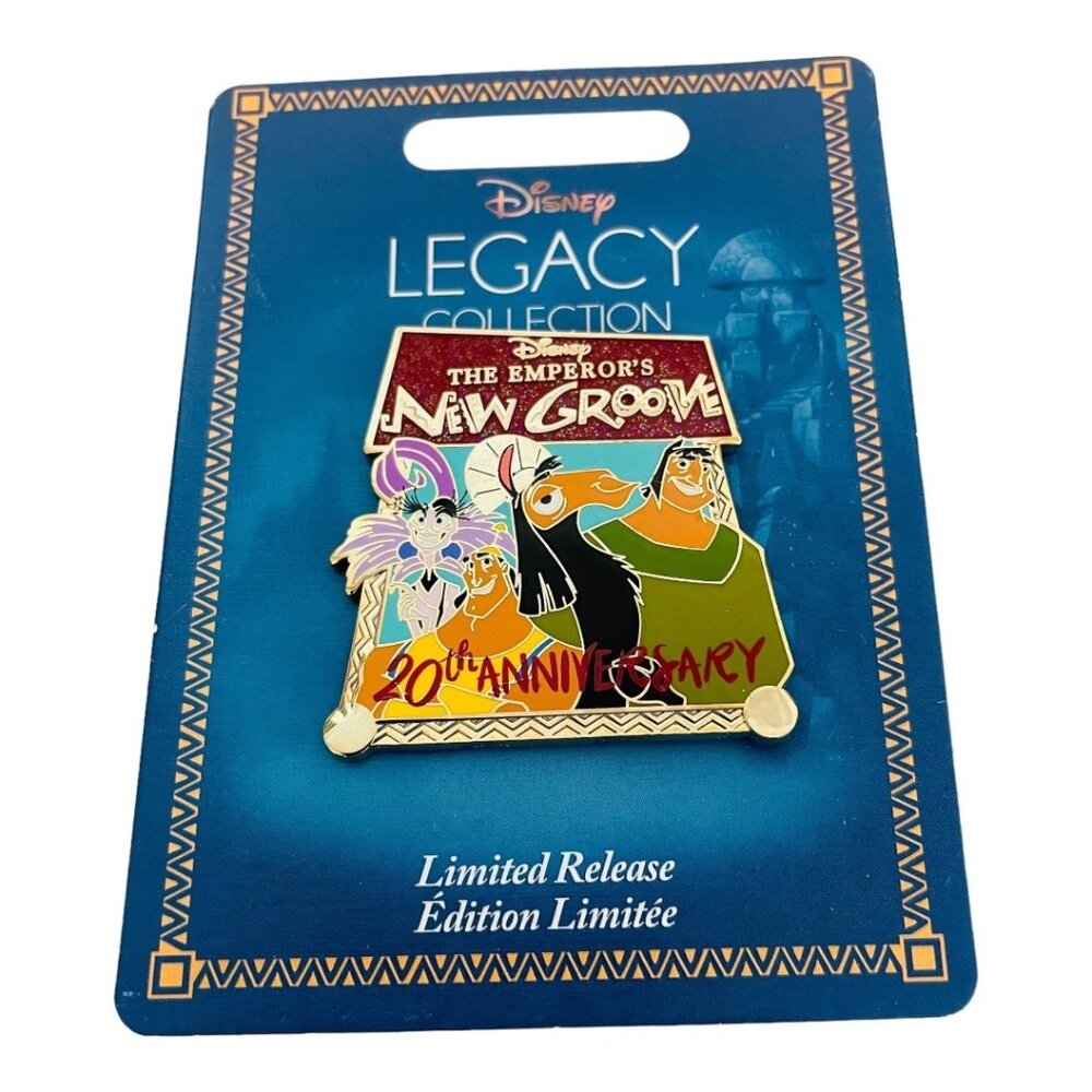 Disney Emperor’s New Groove 20th Anniversary Yuma Kronk Kuzco Pacha Limited Pin
